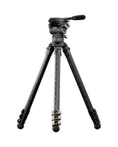 Tilta 75mm Cine Fluid Head with 3-Stage Carbon Fiber Tripod Legs(8KG) Space Gray