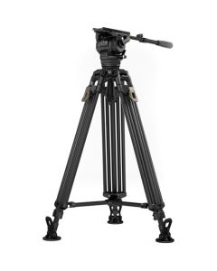 Tilta 75mm Cine Fluid Head with 2-Stage One Touch Carbon Fiber Tripod Legs(12KG)