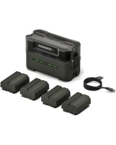 Tilta Portable Charging Station for NP-FZ100 (4 Channel) + 4 Batteries (Green)