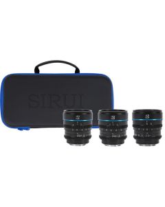 Sirui 24/35/55mm T1.2 S35 Nightwalker Cine Lens Bundle E-Mount Black