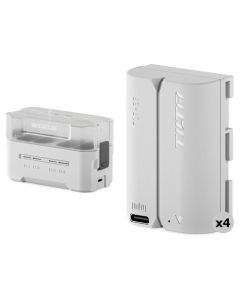 Tilta LP-E6P Charging Station Battery Kit (4 Batteries) - Off White