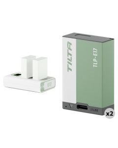Tilta LP-E17 Charging Station Battery Kit (2 Batteries) - Ash Green