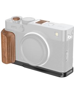 SmallRig L-Shaped Mount Plate with Wooden Handle for FUJIFILM X-E5 (Black) 5985