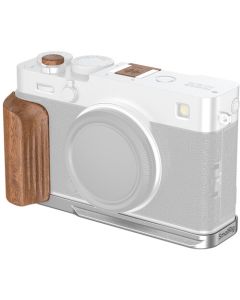 SmallRig L-Shaped Mount Plate with Wooden Handle for FUJIFILM X-E5 (Silver) 5984