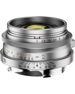 Thypoch Ksana 35mm f/2 ASPH. Full-frame Photo Lens_with Lens Hood (Leica M, Silver Chrome)