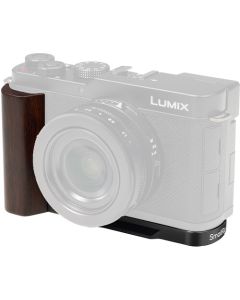 SmallRig L-Shaped Mount Plate with Wooden Handle for LUMIX L10 (Black) 5942