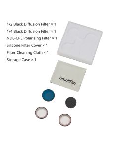 SmallRig 1/2 Black Diffusion & 1/4 Black Diffusion & ND8-CPL Polarizing Filter K