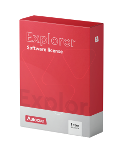 Autocue Explorer software license pack, 1 year entitlement
