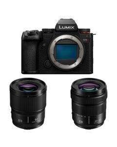 Panasonic S5 II with 20-60mm 3.5-5.6. Lens + 50mm f/1.8 Lens