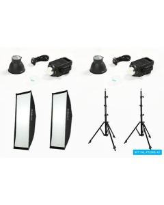Nanlite FS200B Bi-color LED dual kit (w/ light stand and softbox)